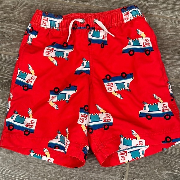 Hanna Andersson Swim Boys Hanna Andersson Ice Cream Truck Red Swim